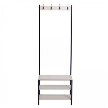 Mueble de recibidor con perchero y estantes HomCom