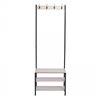 Mueble de recibidor con perchero y estantes HomCom