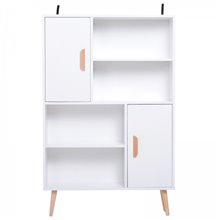 Estantería 4 baldas y 2 puertas HomCom