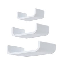 Estantes forma de U blancos HomCom