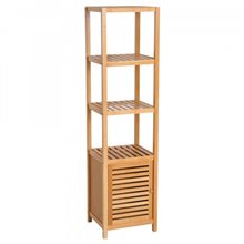 Columna de baño con estantes HomCom