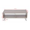 Mueble de televis&oacute;n madera-gris VidaXL
