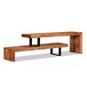 Mueble de televis&oacute;n 2 partes ajustable VidaXL