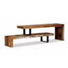 Mueble de televis&oacute;n 2 partes ajustable reciclado VidaXL