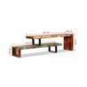Mueble de televis&oacute;n 2 partes ajustable reciclado VidaXL