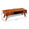 Mueble de televis&oacute;n 2 cajones VidaXL