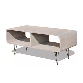 Mueble de televis&oacute;n gris 2 estantes VidaXL