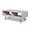Mueble de televis&oacute;n gris 2 estantes VidaXL