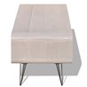 Mueble de televis&oacute;n gris 2 estantes VidaXL