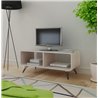 Mueble de televis&oacute;n gris 2 estantes VidaXL