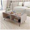 Mueble de televis&oacute;n gris 2 estantes VidaXL