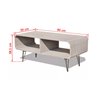 Mueble de televis&oacute;n gris 2 estantes VidaXL