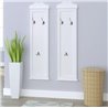 Percheros de pared blancos VidaXL