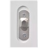 Percheros de pared blancos VidaXL