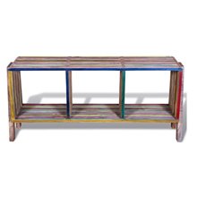 Mueble de televisón 3 estantes multicolor VidaXL