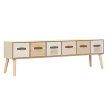 Mueble de televisón 6 cajones VidaXL