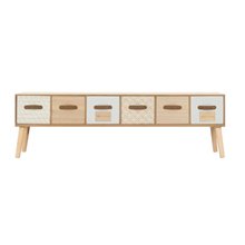 Mueble de televisón 6 cajones VidaXL