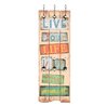 Perchero de pared ''Live your life in the moment'' VidaXL
