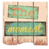 Perchero de pared ''Live your life in the moment'' VidaXL