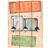 Perchero de pared ''Live your life in the moment'' VidaXL