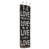 Perchero de pared frase ''Love Live'' VidaXL
