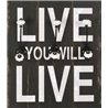 Perchero de pared frase ''Love Live'' VidaXL