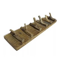 Perchero de pared estilo rústico VidaXL