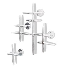 Percheros de pared aluminio VidaXL
