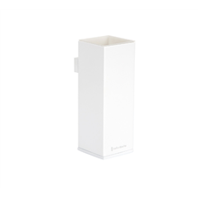 Portacepillos blanco de latón suspendido Point Baño Diseño