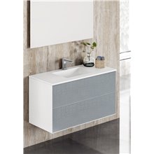 Mueble con lavabo y espejo fenólico TESLA Doccia
