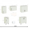 Cocina London blanca 180 cm IberoDepot