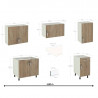 Cocina London roble 180 cm IberoDepot