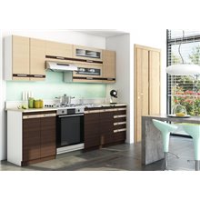 Cocina 240cm wenge y machatto Lungo Tarraco
