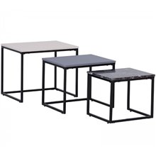 Set de 3 mesas nido Homcom