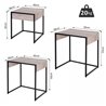 Set de 3 mesas nido efecto madera Homcom