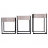 Set de 3 mesas nido efecto madera Homcom