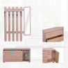 Mueble de recibidor con perchero y espejo HomCom