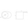 Lavabo Crono H40 Resigres