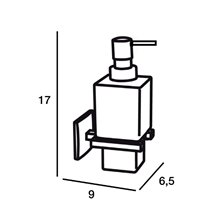 Dosificador de pared 230ml Luk Baño Diseño