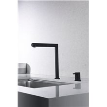 Grifo de fregadero Negro Mate Itaca Imex