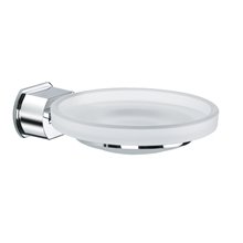 Jabonera suspendida cristal y aluminio Pop Baño Diseño
