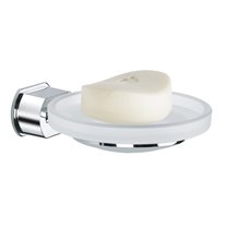 Jabonera suspendida cristal y aluminio Pop Baño Diseño