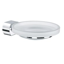Jabonera suspendida cristal y aluminio Rock Baño Diseño