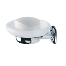 Jabonera suspendida cristal y aluminio Dual Baño Diseño
