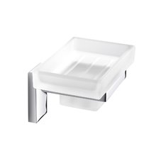 Jabonera suspendida cristal y aluminio Mia Baño Diseño