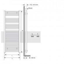 Radiador toallero Mithos Omicron Electric 116...