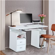 Escritorio con estantería y cajonera Homcom