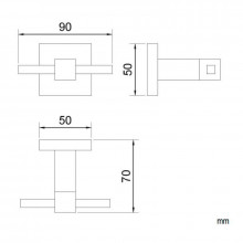 Percha doble barcelona NOFER