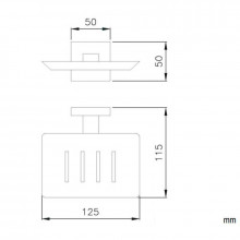 Jabonera rectangular barcelona NOFER