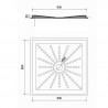 Plato de ducha PVC 80x80 cm NOFER